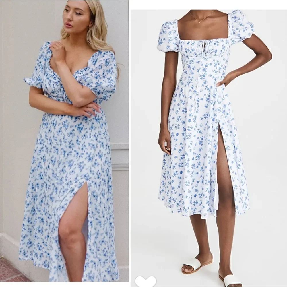 O.P.T Floral Peasant Dress XL